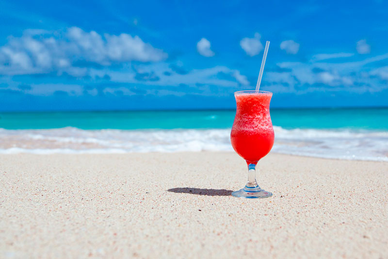 Drink på stranden